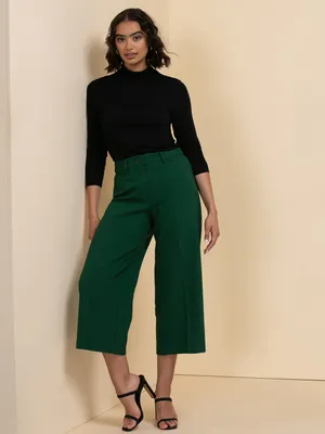 Maxwell Wide-Crop Pant Premium Gabardine