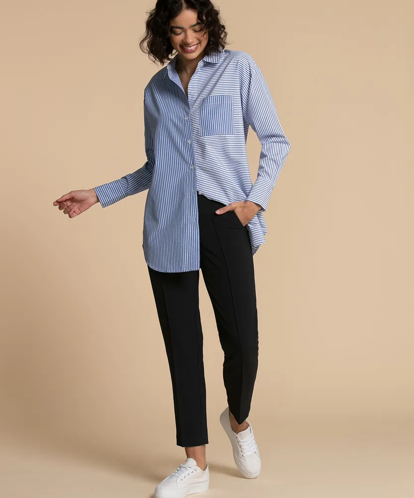 Tapered Leg with Pintuck Pant