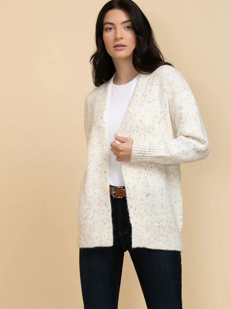 Button-Up Cashmere-Blend Cardigan Sweater