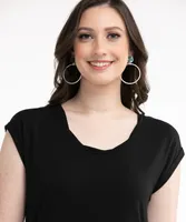 Eco-Friendly Twist Neck Tee