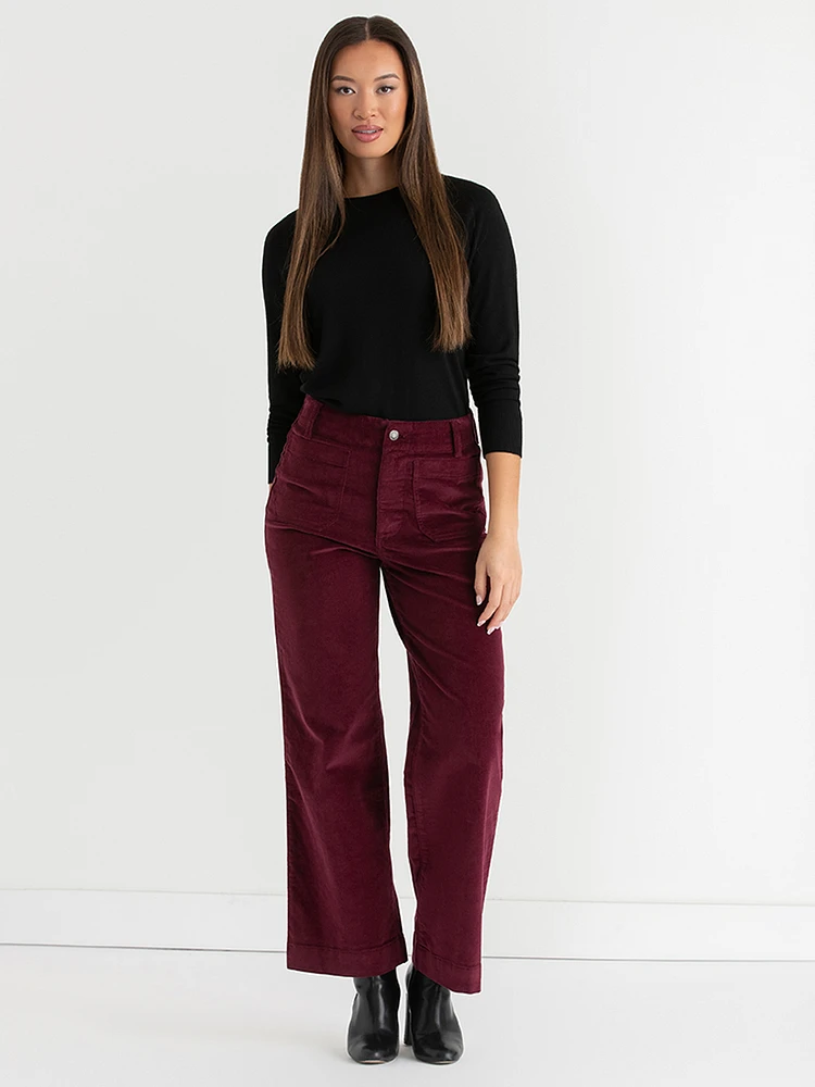 Corduroy Wide Leg Pant