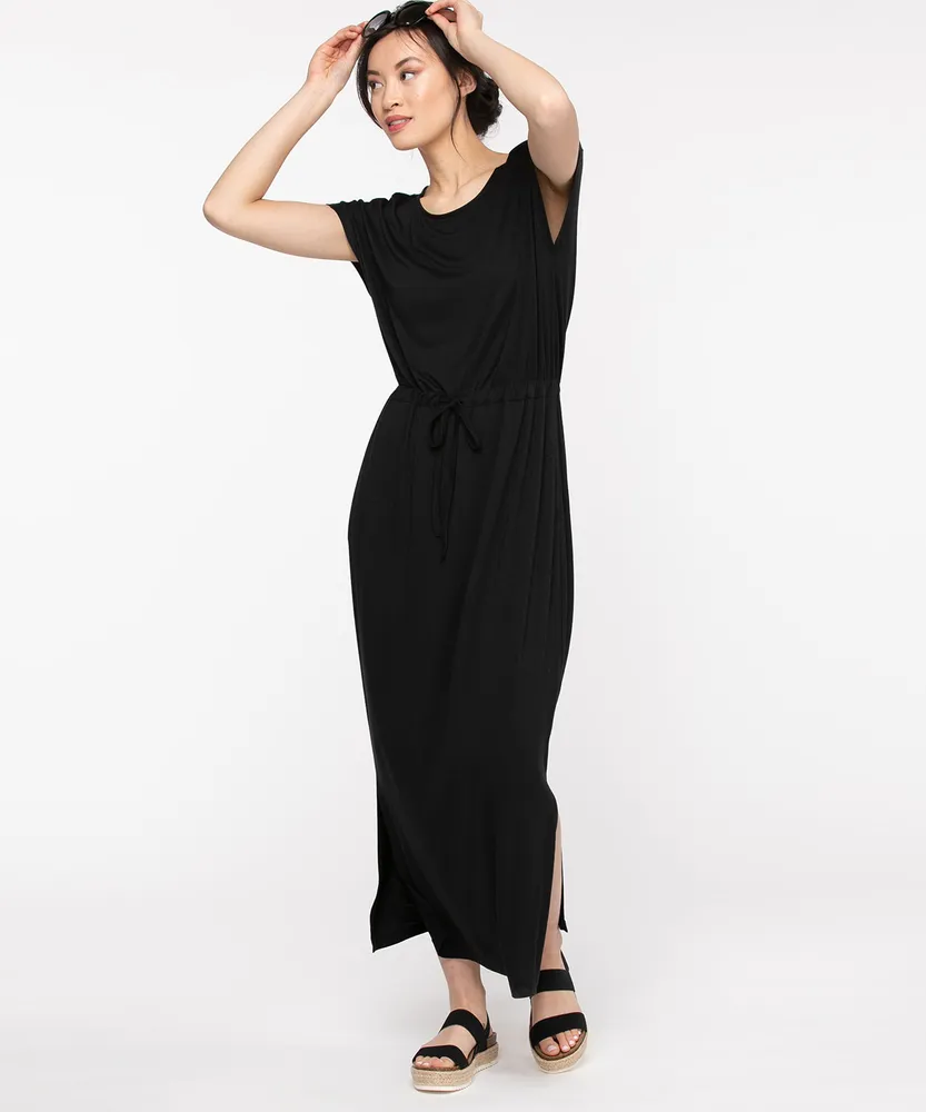 Drawstring Maxi Dress