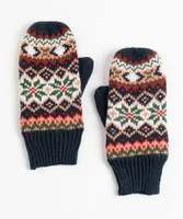 Navy Fair Isle Mittens