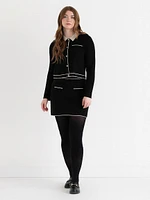 Black Tipped Cardigan