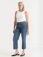 Lucy Straight Leg Cropped Jeans