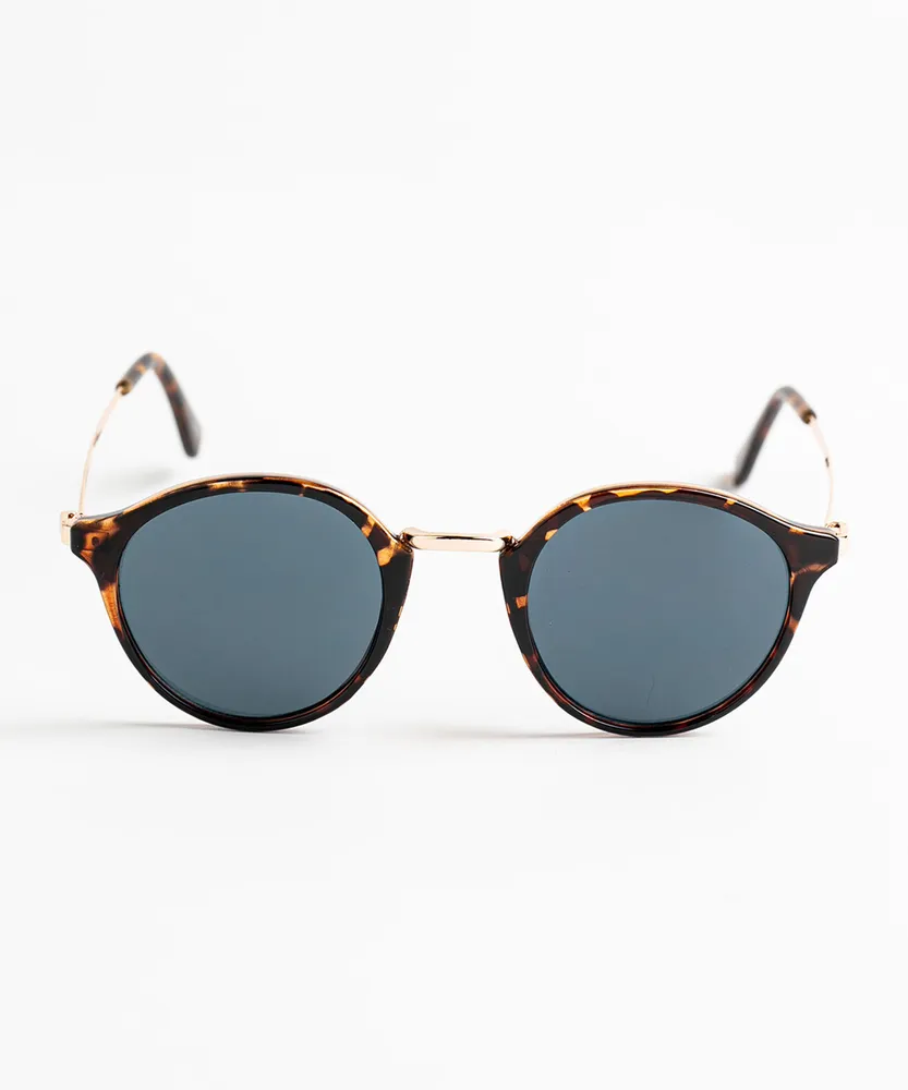 Blue Lens Tortoise Sunglasses