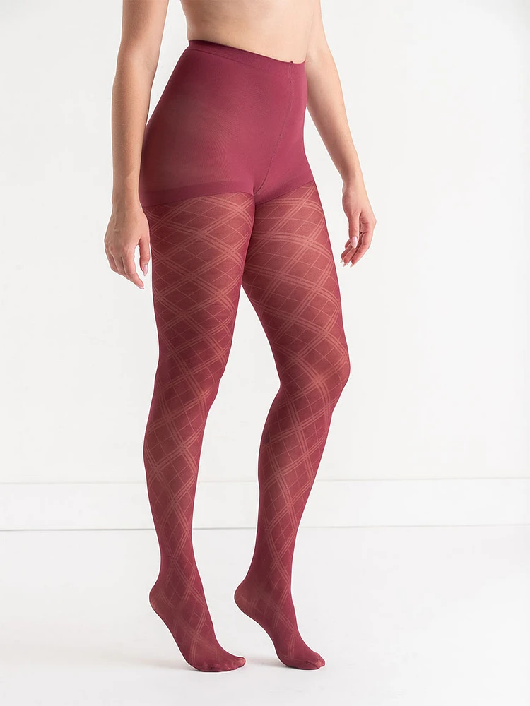 Diamond Pattern Tights