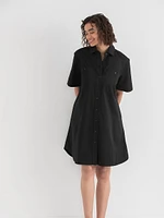 Luxe Poplin Shirt Dress