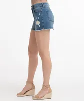 5-Pocket Destructed Denim Short