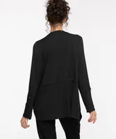 Roll Sleeve Drape Jacket