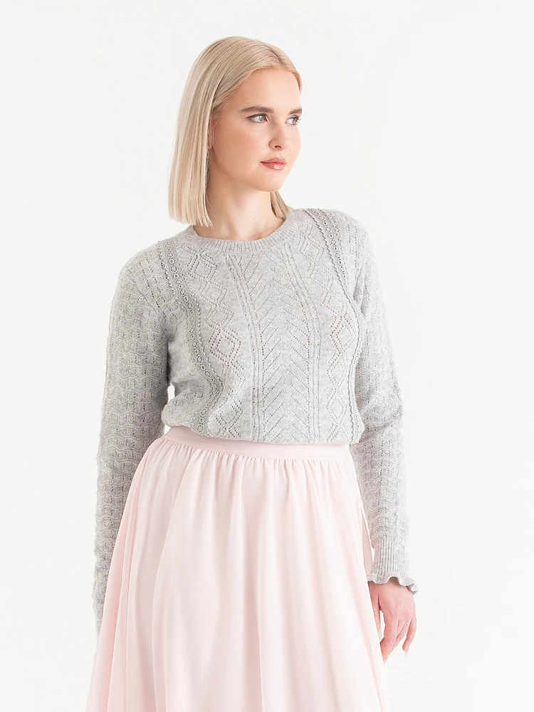 Pointelle Sweater