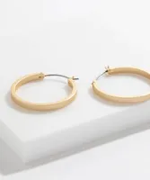 Matte Gold Mid-Size Hoops