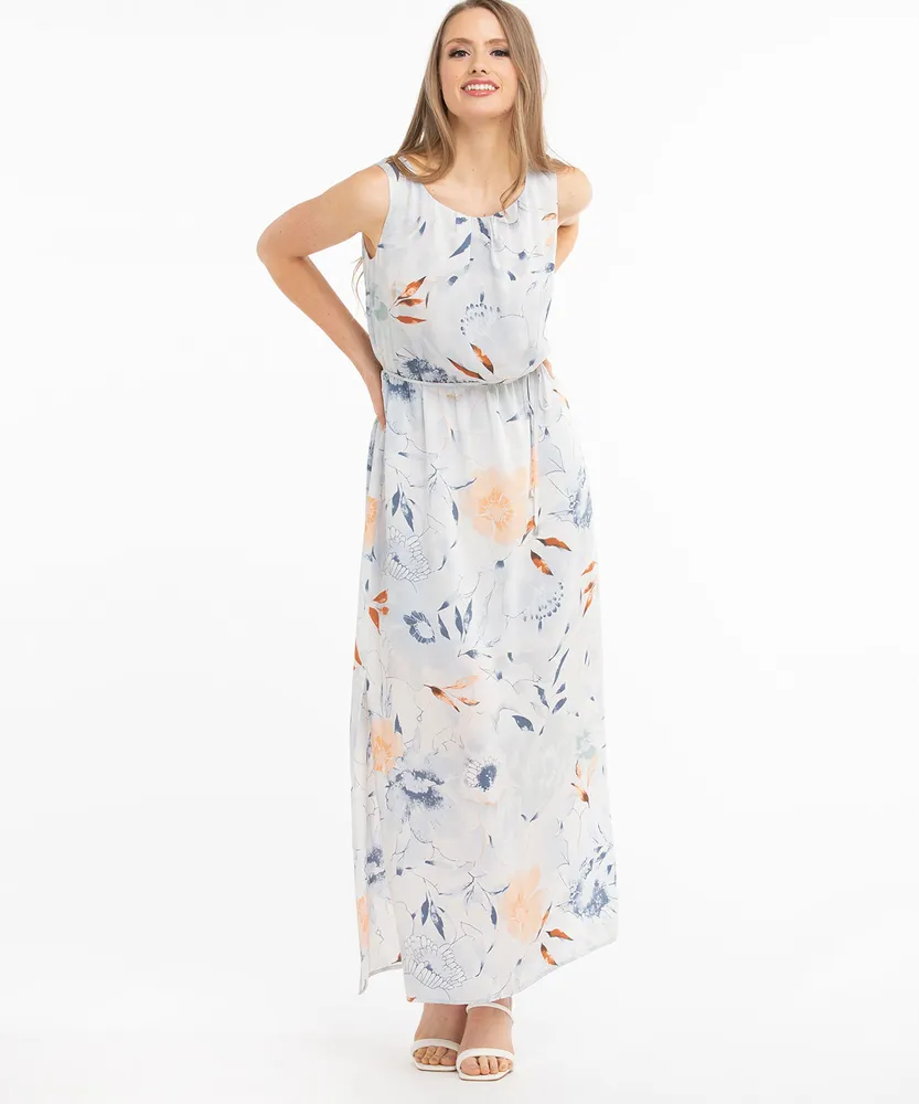 Sleeveless Side Slit Maxi Dress