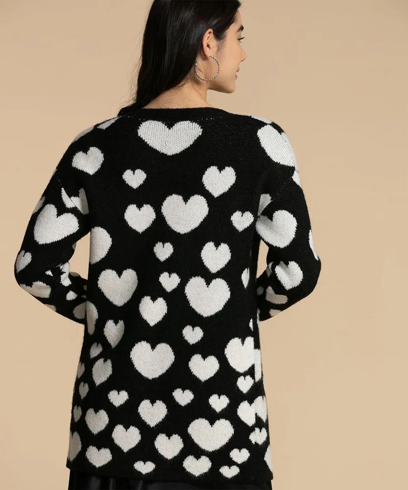 Long Sleeve Heart Cardigan