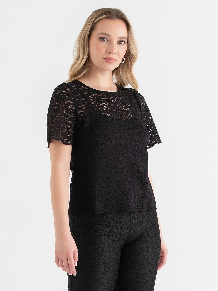 Lace Blouse with Cami