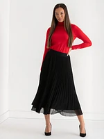 Release Pleat Midi Skirt