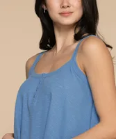 Strappy Top with Scalloped Hem