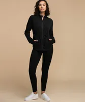 French Terry Zip Front Jacket