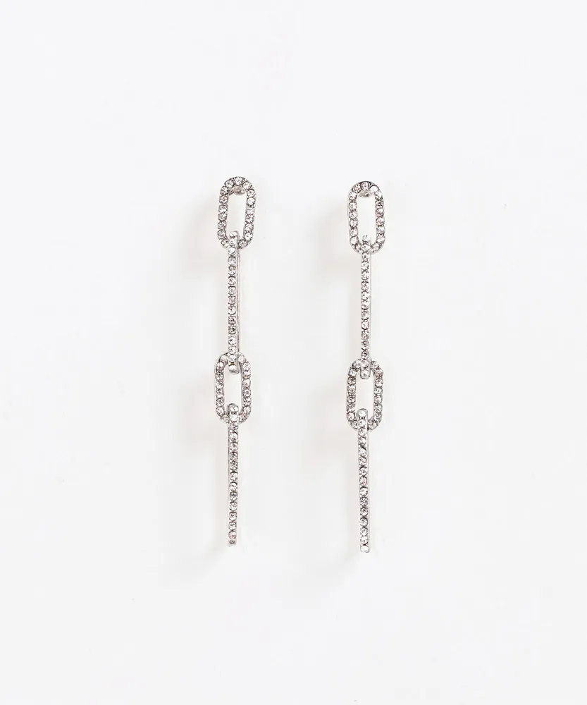 Silver Chain Link Earring