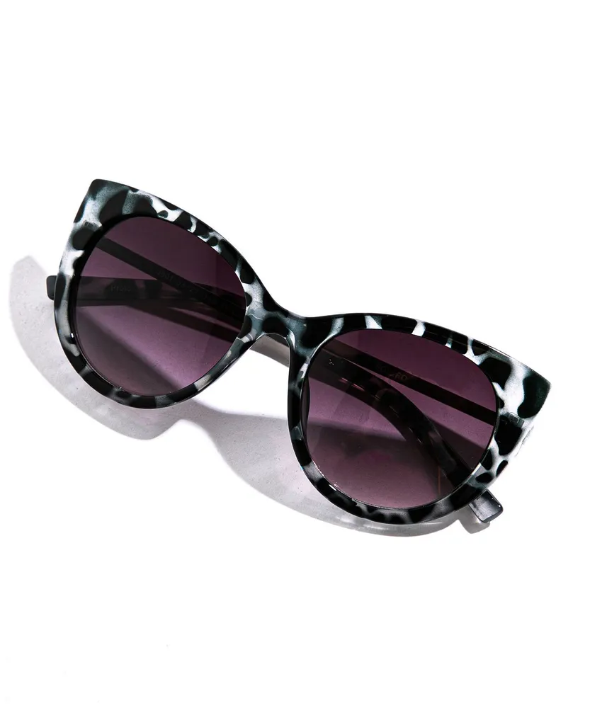 Grey Tortoise Cat Eye Sunglasses