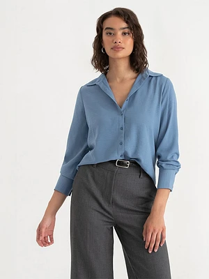 Nicole Textured Button-Down Shirt