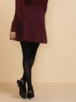 Wool-Blend Flippy Sweater Skirt