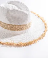 Banded Straw Fedora