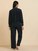 Flannel Pajama Top & Pant Set