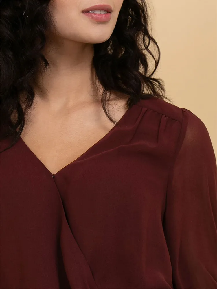 Wrap Blouse Bodysuit