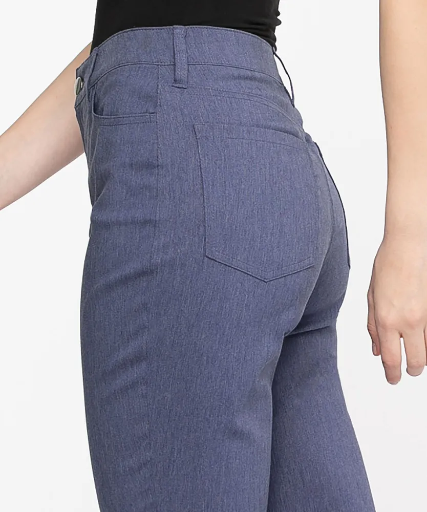 Microtwill Pull-On Crop Pant