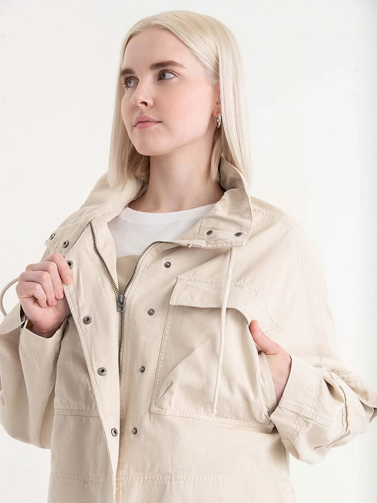 Drop Shoulder Utility Jacket