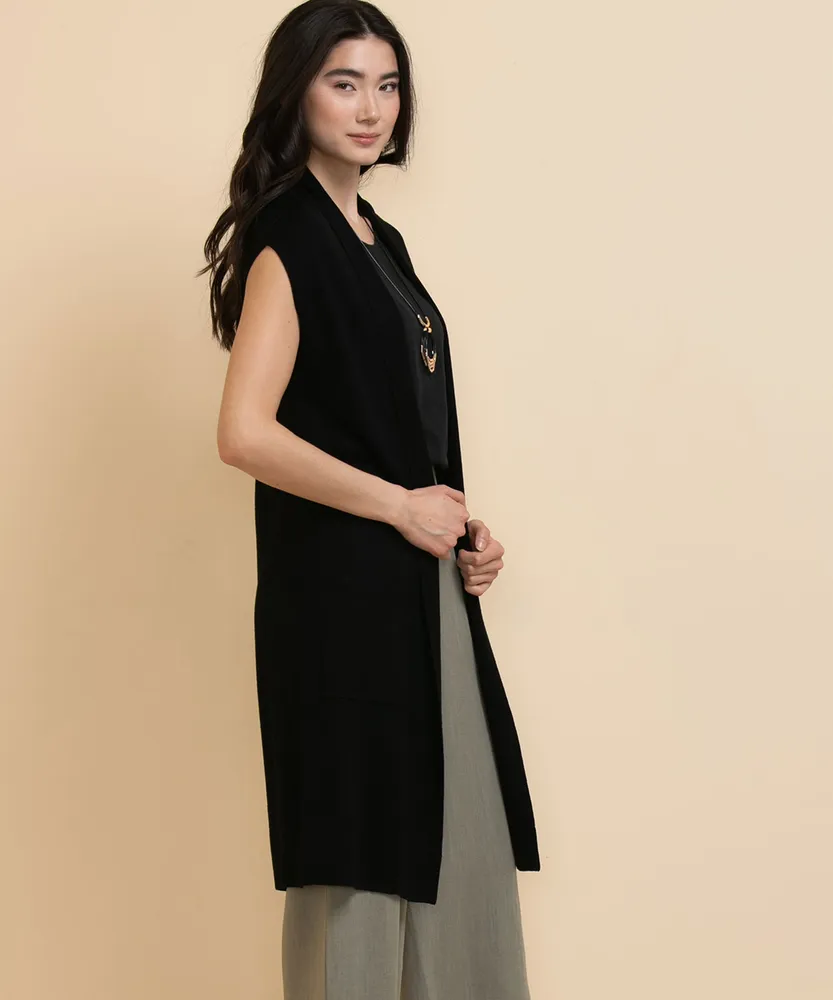 Long Extend Sleeve Open Cardigan