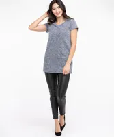 Boucle Short Sleeve Tunic Top