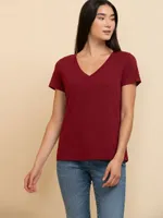 Short Sleeve V-Neck Relaxed Tee