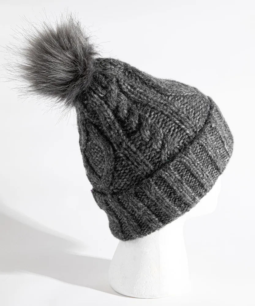 Soft Cable Knit Hat & Mitten Set