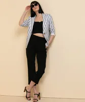 Striped Linen Blazer