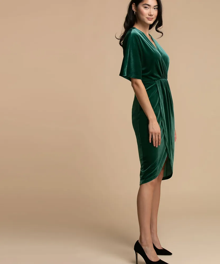 Velour Midi Dress