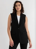 Long Vest Luxe Ponte