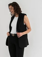 Long Vest Luxe Ponte