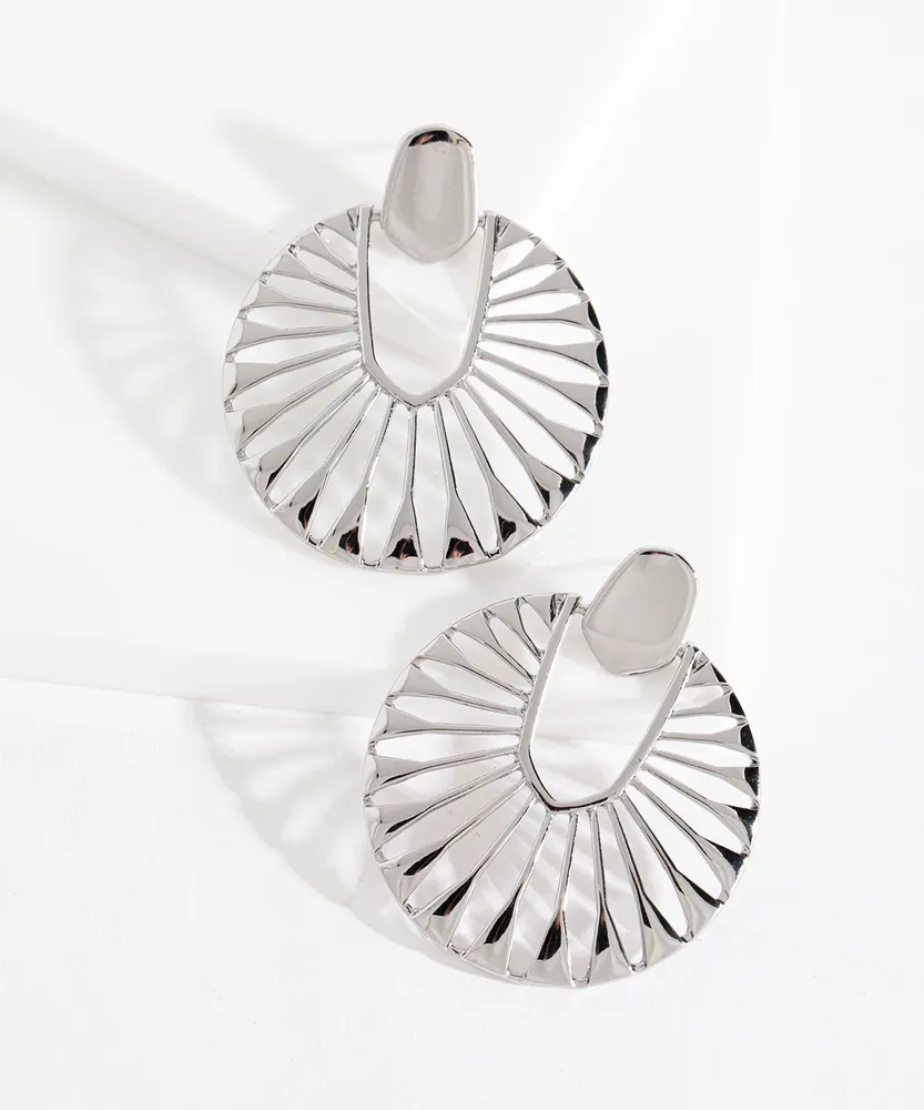 Circular Art Deco Earring