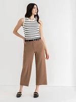 Weslee Wide-Crop Pant Iconic Crepe