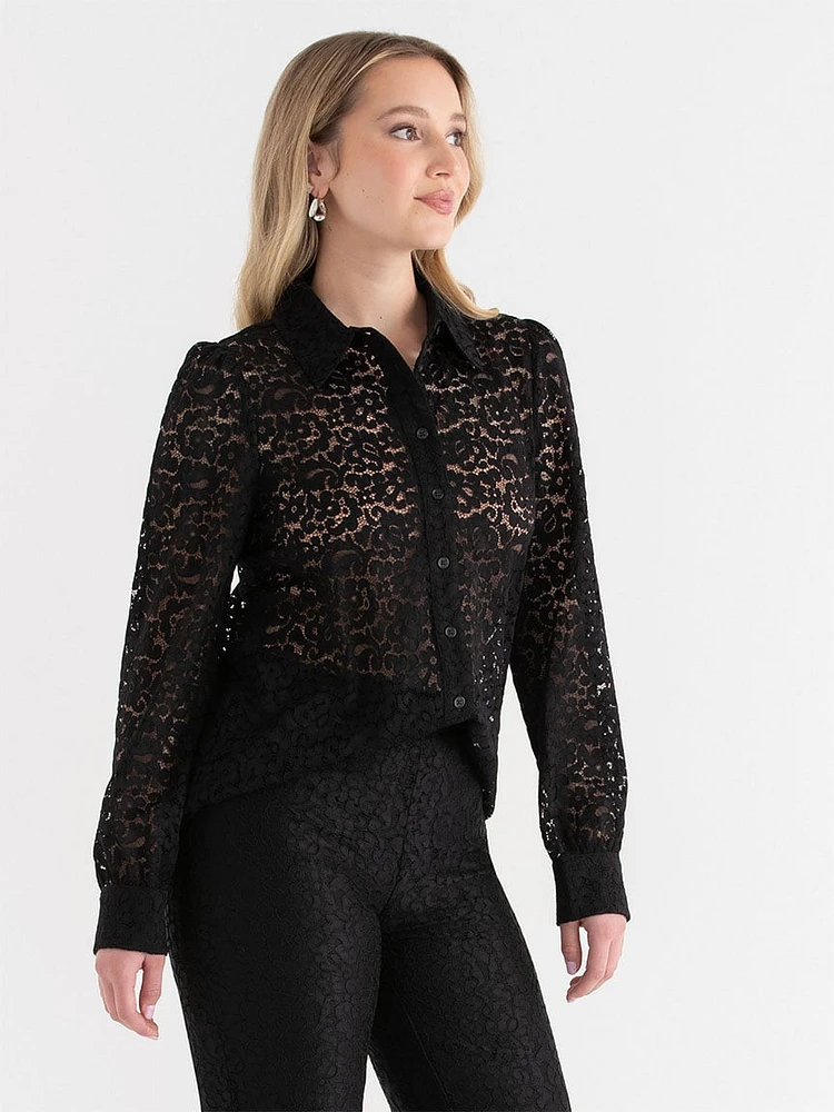 Lace Collared Blouse