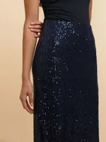 Sequin Midi Skirt