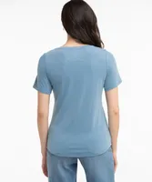 Eco-Friendly Crisscross Neck Tee