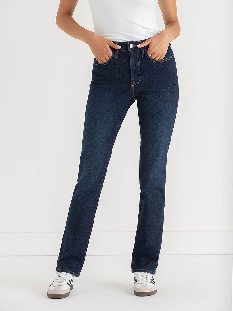 Stevie High Rise Straight Leg Jeans