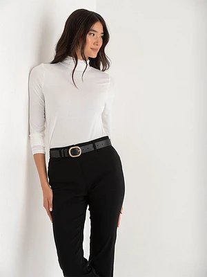 Modal Long Sleeve Turtleneck Shirt