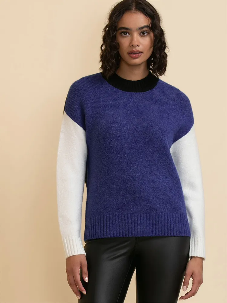 Drop Shoulder Crewneck Sweater