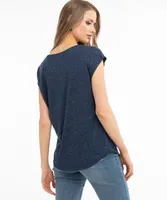 Linen Blend Pocket Tee