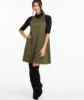 Sleeveless Faux Suede Dress