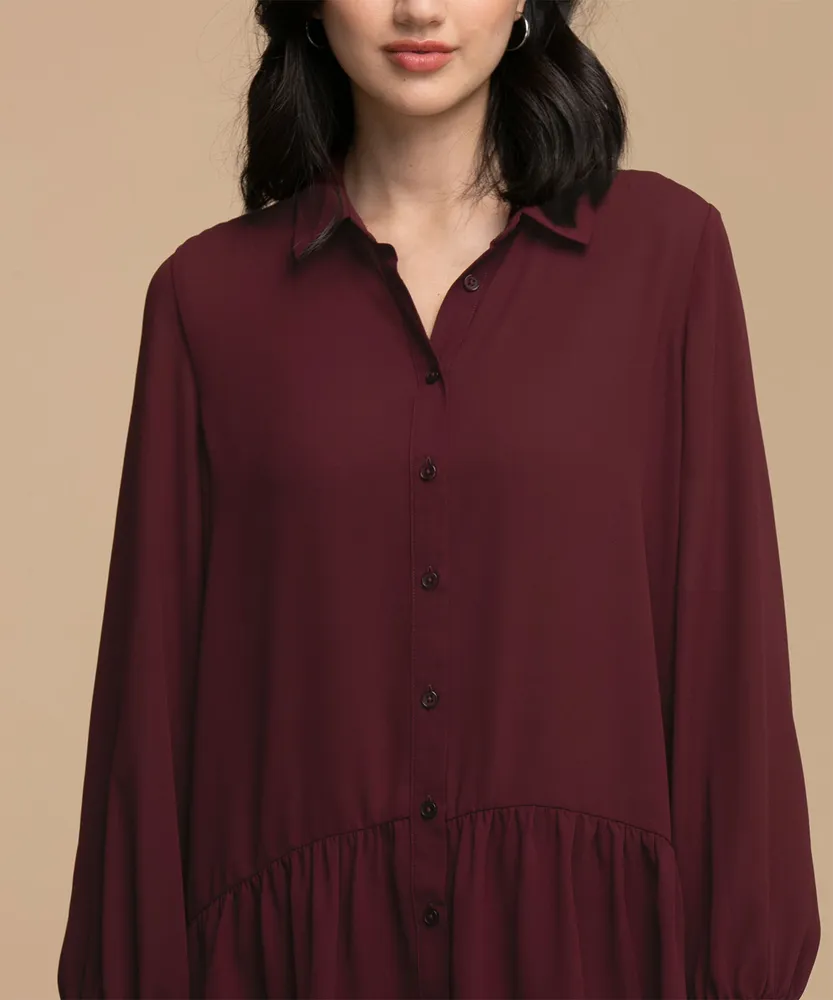 Ruffled Tunic Shirt